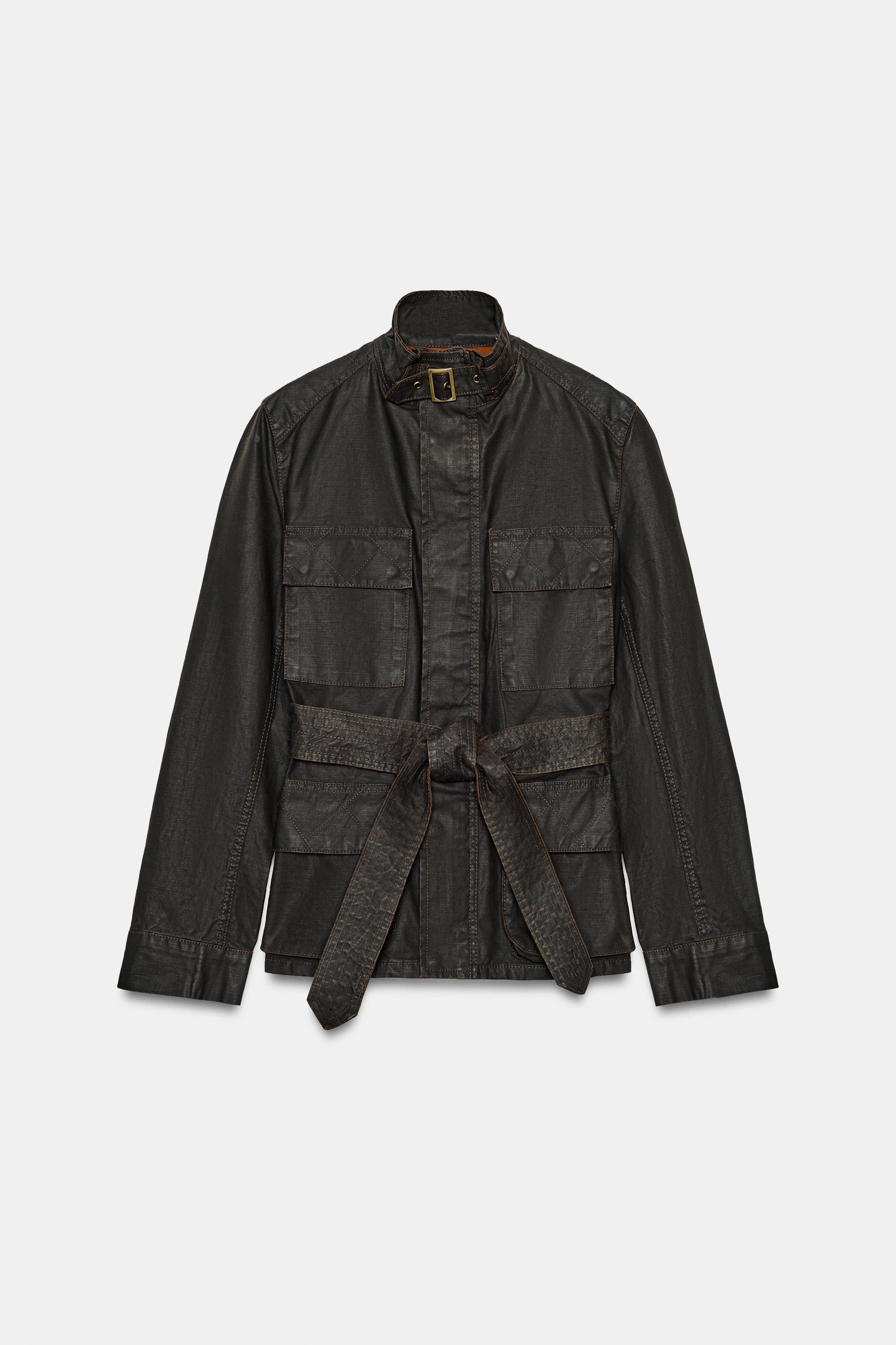 ZW COLLECTION WAXED EFFECT JACKET